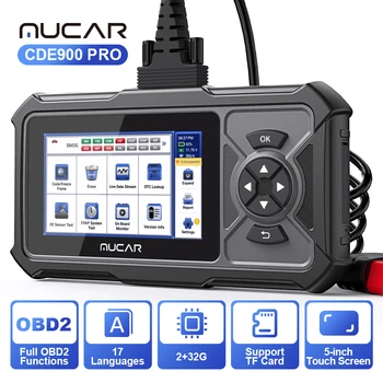 MUCAR CDE900 Pro OBD2 Ferramenta de Diagnóstico do Motor TCM ABS, SRS Sistema de Diagnóstico Automático do Leitor de Código de Scanner para Todos os Carros
