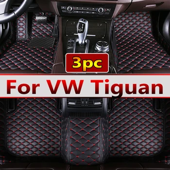 Tapete para carros da Volkswagen VW Tiguan 5N 2017 2018 2019 Personalizado Auto Almofadas do Pé Automóvel Tapete Cobrir acessórios de decoração